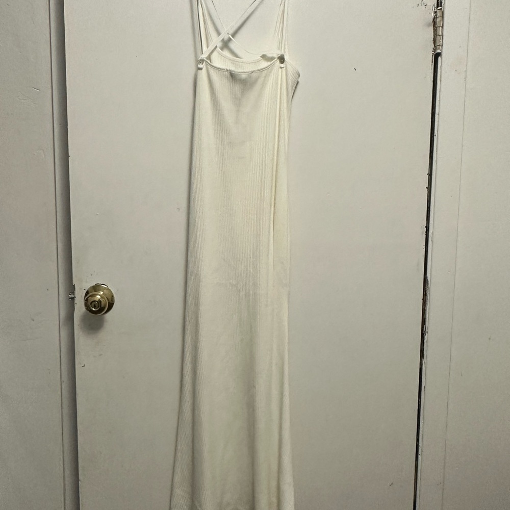 Zara cream Sleeveless dress